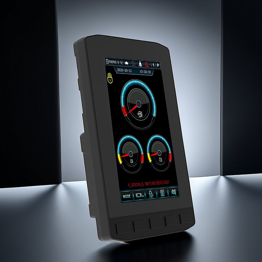 Quantity 8 Inch Lcd Dashboard Auris Loader Instrument Panel Excavator Digital Display PLC Human-machine Interface