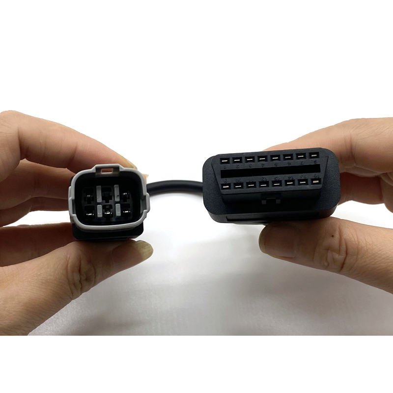 OBD Motorcycle Cable For Suzuki 6 Pin Plug Cable Diagnostic Cable 6Pin to OBD 2 16 pin Adapter