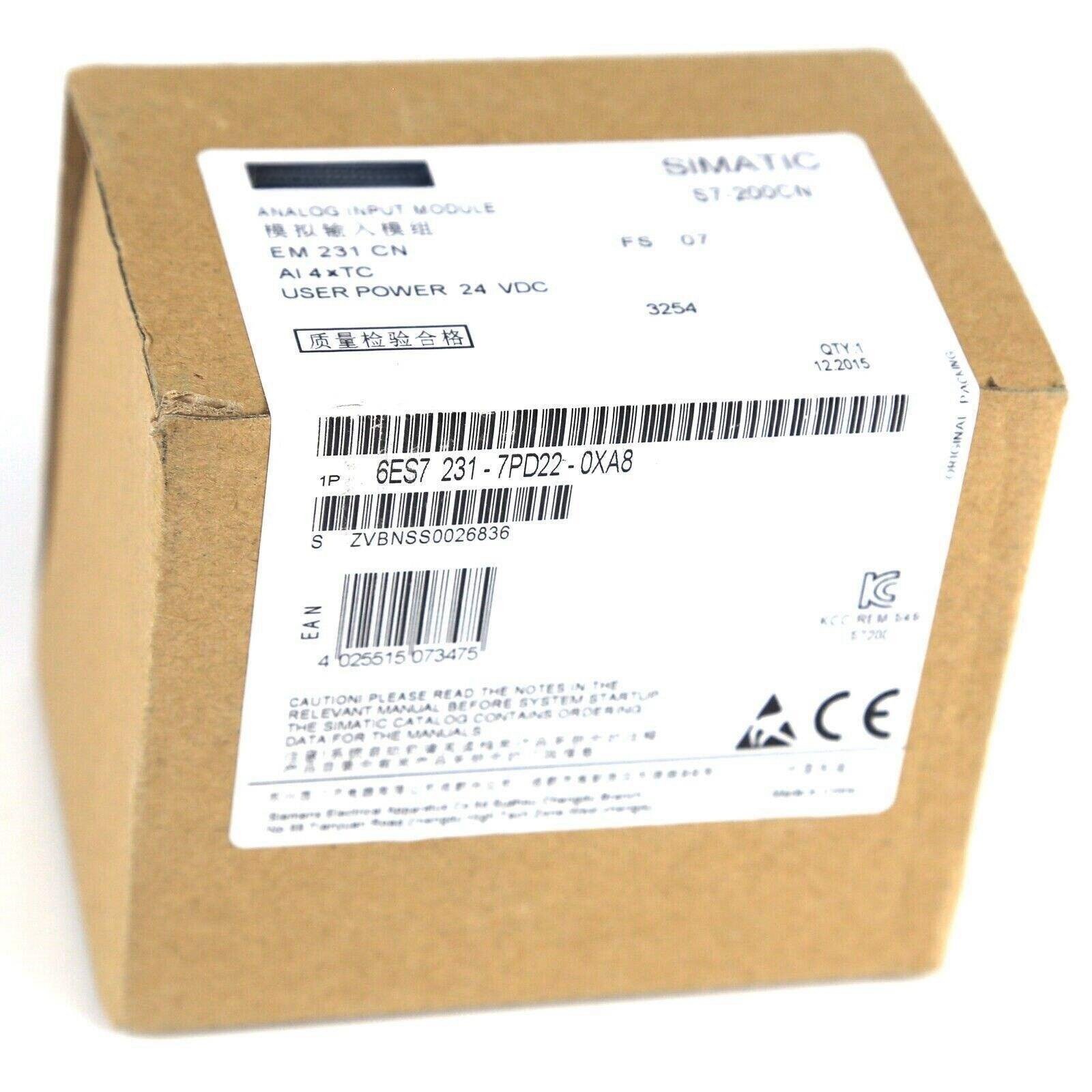 New Sealed 1PC 6ES7 231-7PD22-0XA8 PLC PAC & Dedicated Controllers with 1 YEAR WARRANTY