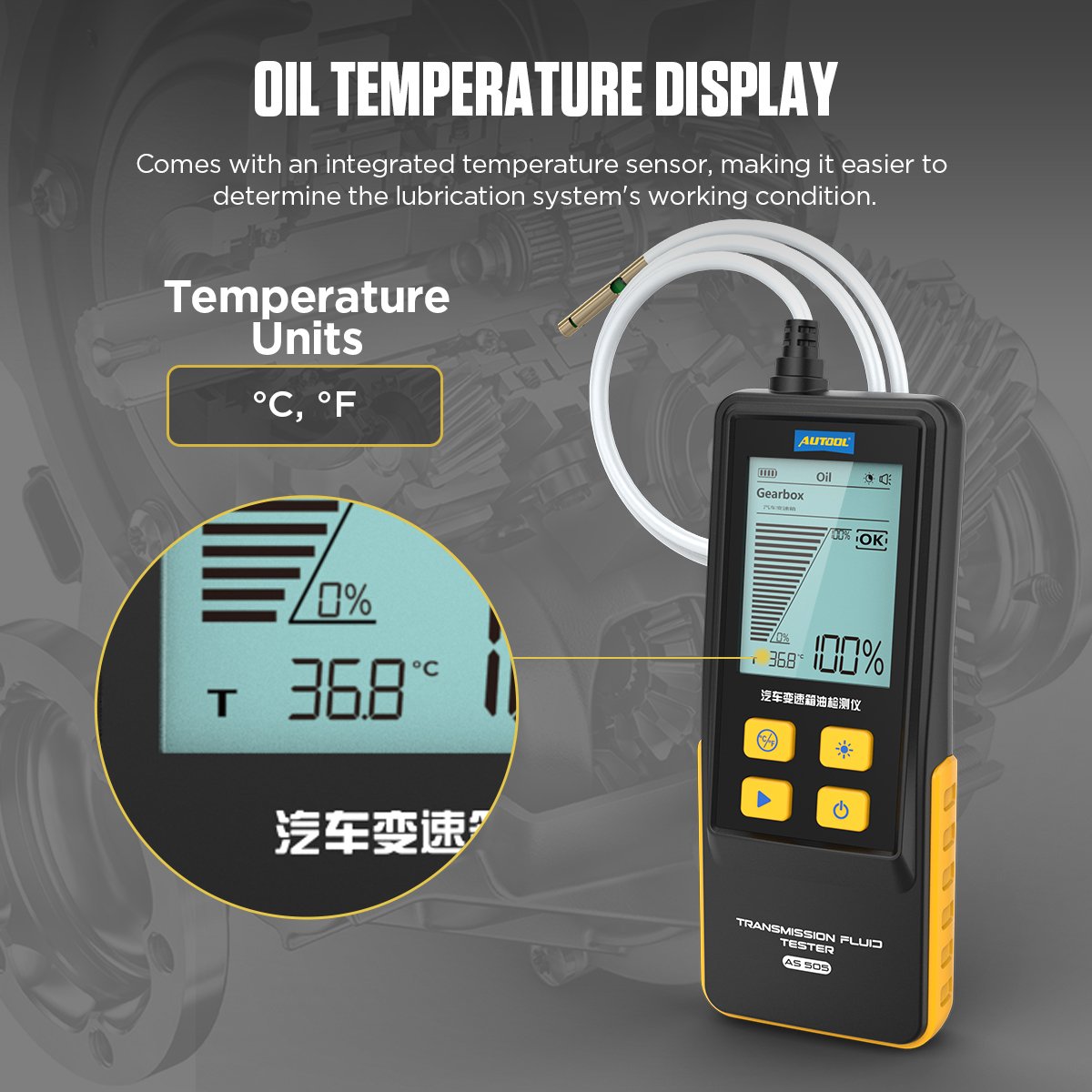 AUTOOL AS505 ATF Automotive Transmission Fluid Measurement Tester
