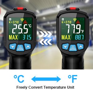 Handheld IR Temperature Gun Pyrometer Imager Digital Infrared Thermometer Industry Measurement Infrared Industrial Thermometer
