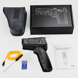 Handheld IR Temperature Gun Pyrometer Imager Digital Infrared Thermometer Industry Measurement Infrared Industrial Thermometer