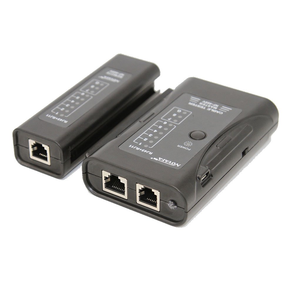 NOYAFA NF-468V Basic User-friendly Network Cable Tester Portable RJ45 RJ11 CAT5 Cat 5e Cat 6 UTP LAN Networking Tool
