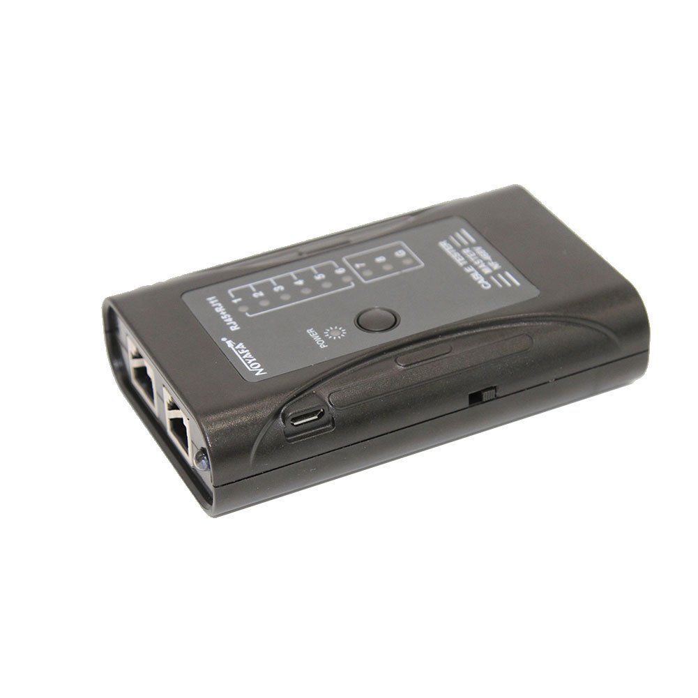NOYAFA NF-468V Basic User-friendly Network Cable Tester Portable RJ45 RJ11 CAT5 Cat 5e Cat 6 UTP LAN Networking Tool