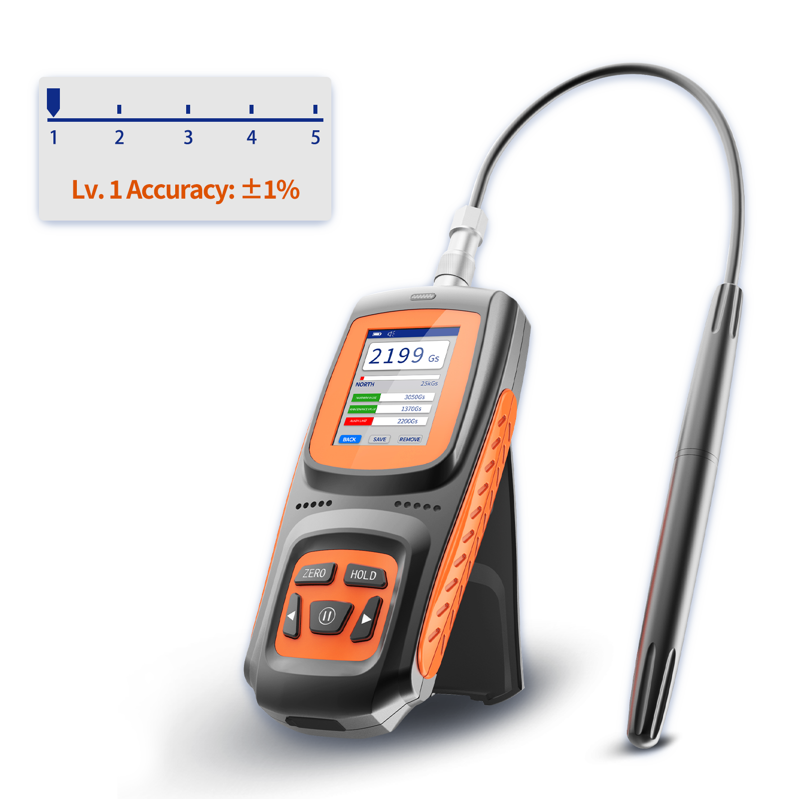 Aikesi Electromagnetic Field Meter EMF Meter Detector Gauss Meter Tesla meter
