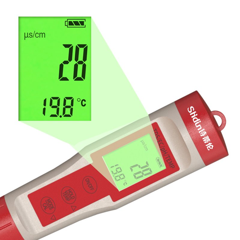 Water Tester Portable TDS Meter Pen 4 in 1 Digital tester TDS/EC/PH/Temp Portable Digital Water Detector for drinking water