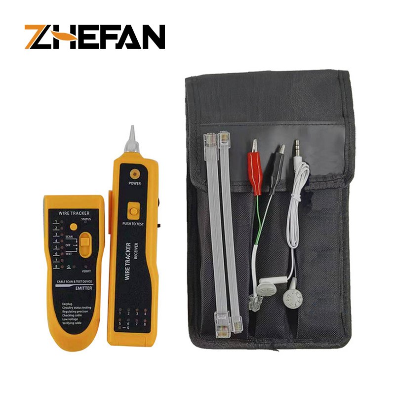 ZHEFAN Lan Network Cable Tester Cat5 Cat6 Rj45 Utp Stp Detector Line Finder Telephone Wire Tracker Tracer Diagnose Tone Tool Kit