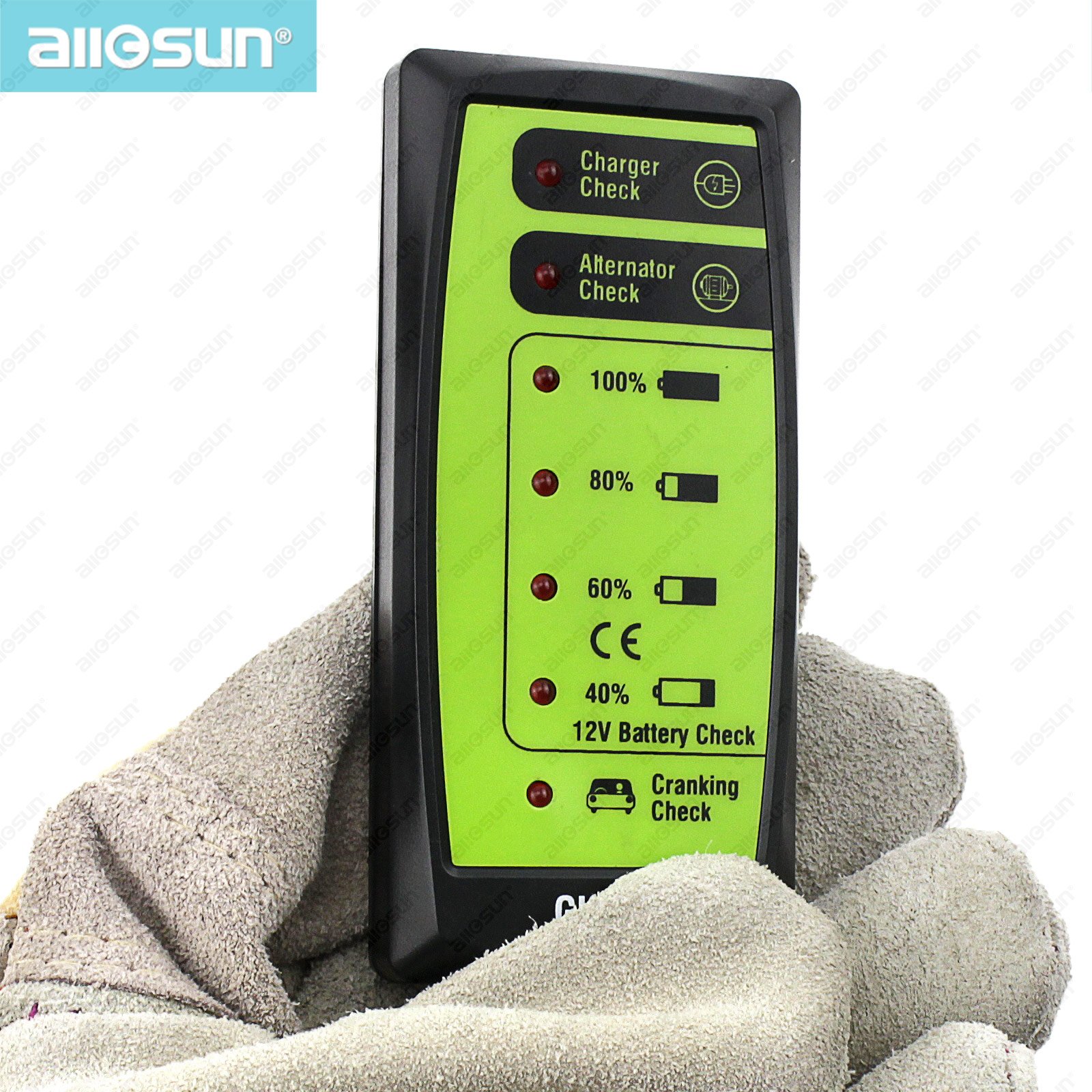 12V Automotive Car Battery Tester LCD Digital Test Analyzer Auto System Analyzer Alternator Cranking Check all-sun GK503
