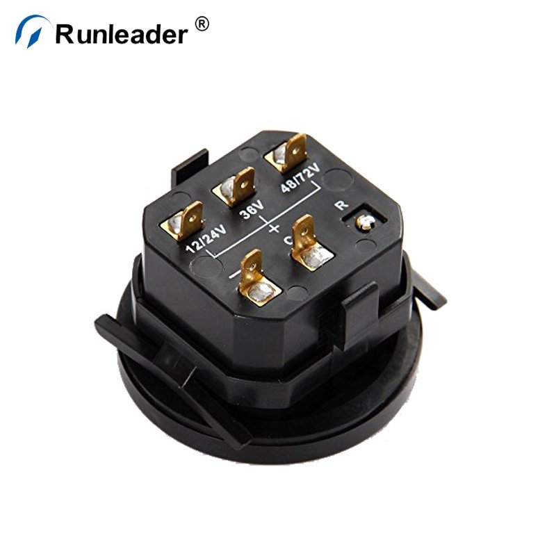 Runleader Round Lead-acid Battery Meter Charge Indicator Discharge Indicator Used For Forklift,Golf Carts,Truck,Car,Boat