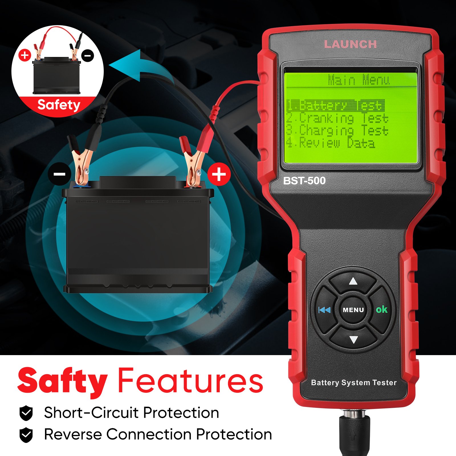 Original BST 500 Battery Charge Discharge Tester For VRLA GEL AGM EFB Multi Language Car Battery Tester