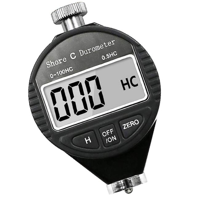 Digital Shore C Type Hardness Durometer Tester Tire Rubber LCD Display Meter 0-100HC