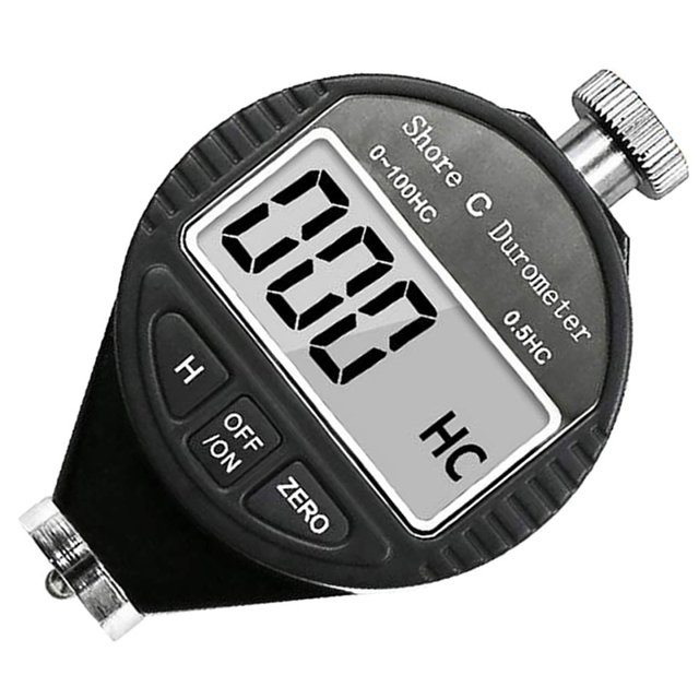 Digital Shore C Type Hardness Durometer Tester Tire Rubber LCD Display Meter 0-100HC
