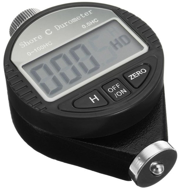 Digital Shore C Type Hardness Durometer Tester Tire Rubber LCD Display Meter 0-100HC