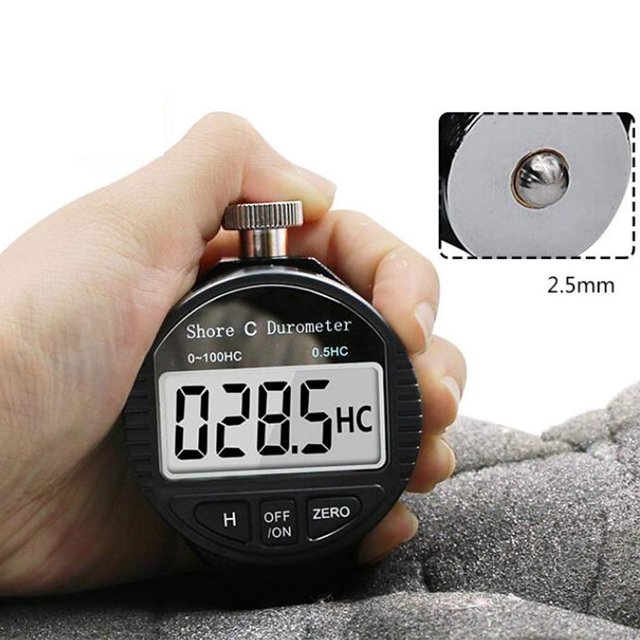 Digital Shore C Type Hardness Durometer Tester Tire Rubber LCD Display Meter 0-100HC