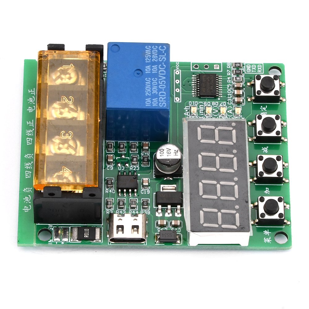 300W 30V 10A Battery Capacity Tester Resistance Discharge Electronic Load Aging Testing TTL Serial Port Modbus Communication