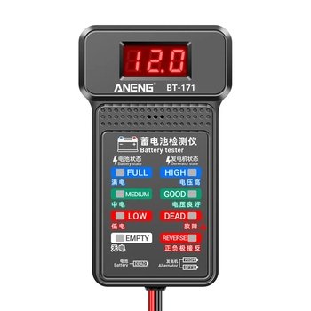 ANENG BT-171 Battery Tester Monitor Panel Gauge-Battery Status-Indicator 12V Car Electric Quantity Detector Diagnostic Tool