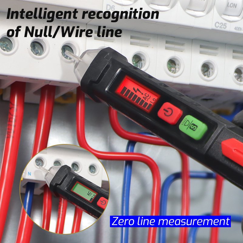 TASI TA13A 3 in 1 Non Contact Voltage Tester AC 12V-1000V Circuits Voltage Detector Phase Sequence Pen