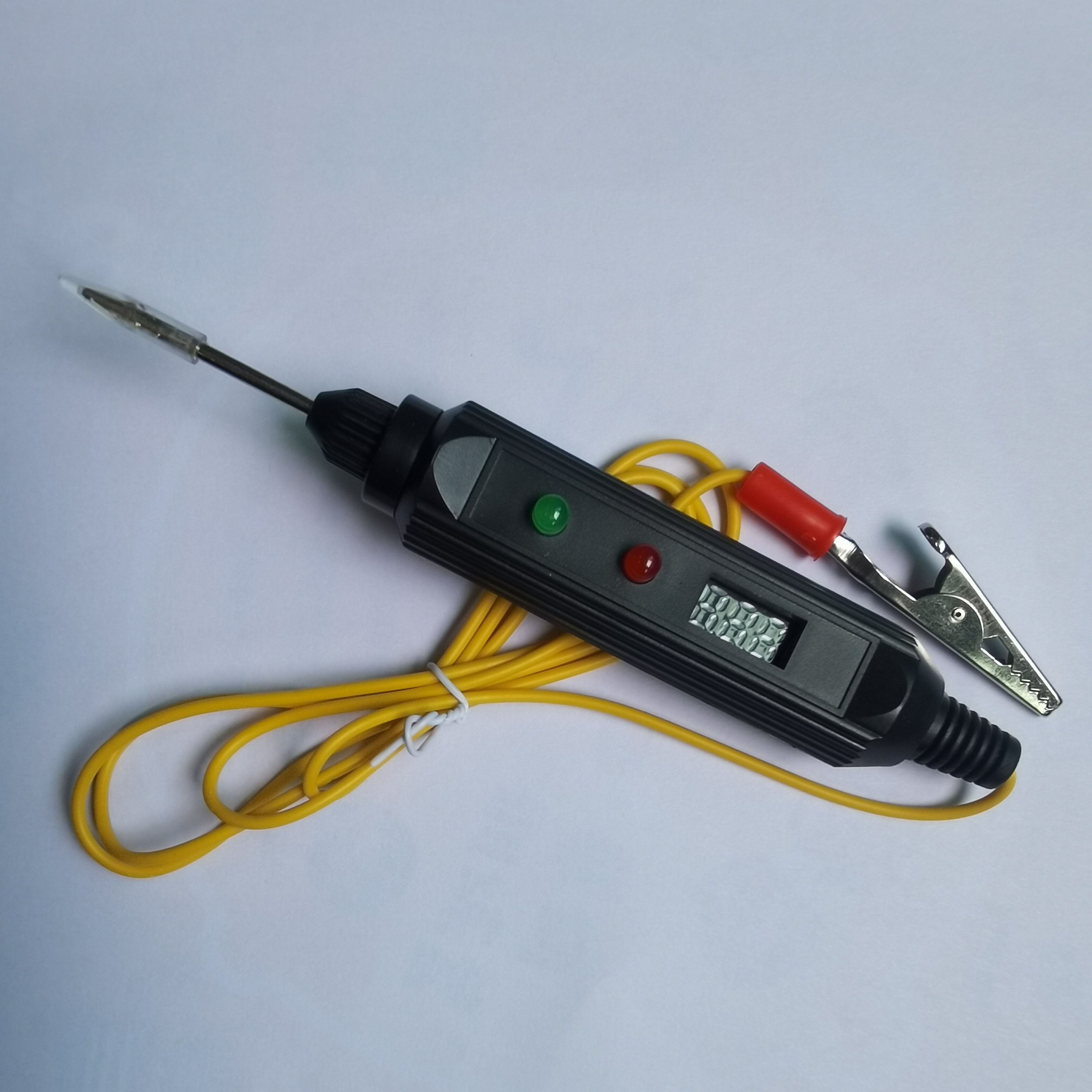 DC tester for test car truck electric wire continuously Battery positive Negative Digital voltage with pin and clip