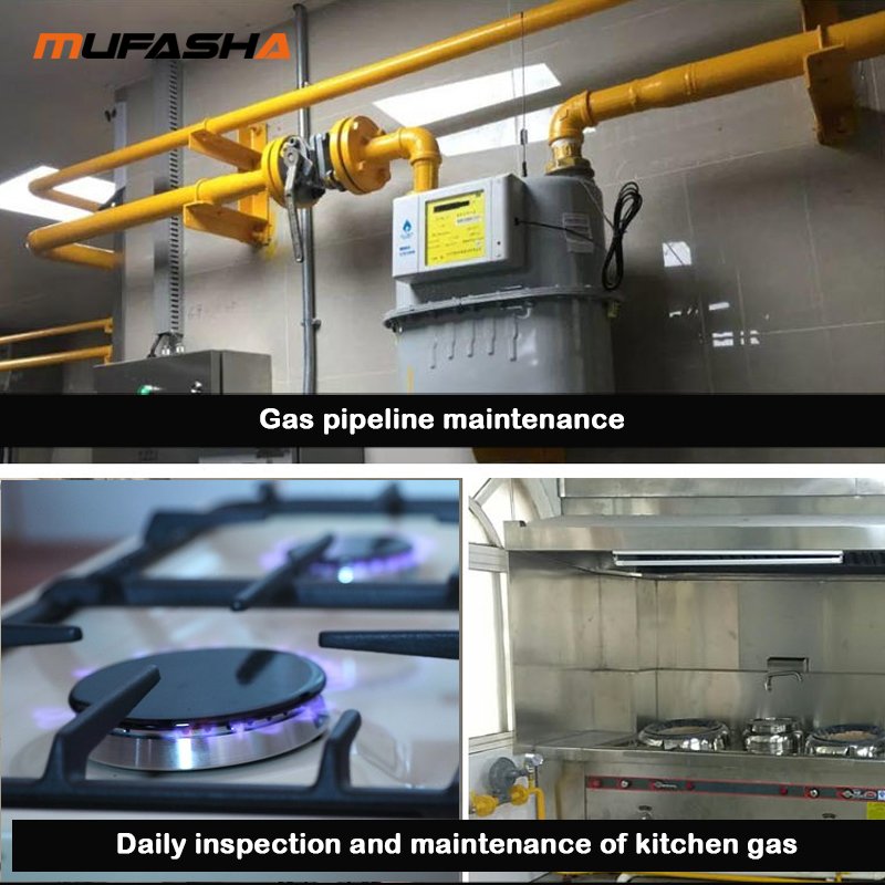 MUFASHA 80A portable combustible gas leak detector handheld flammable natural gas methane PPM analyzer meter sound light alarm