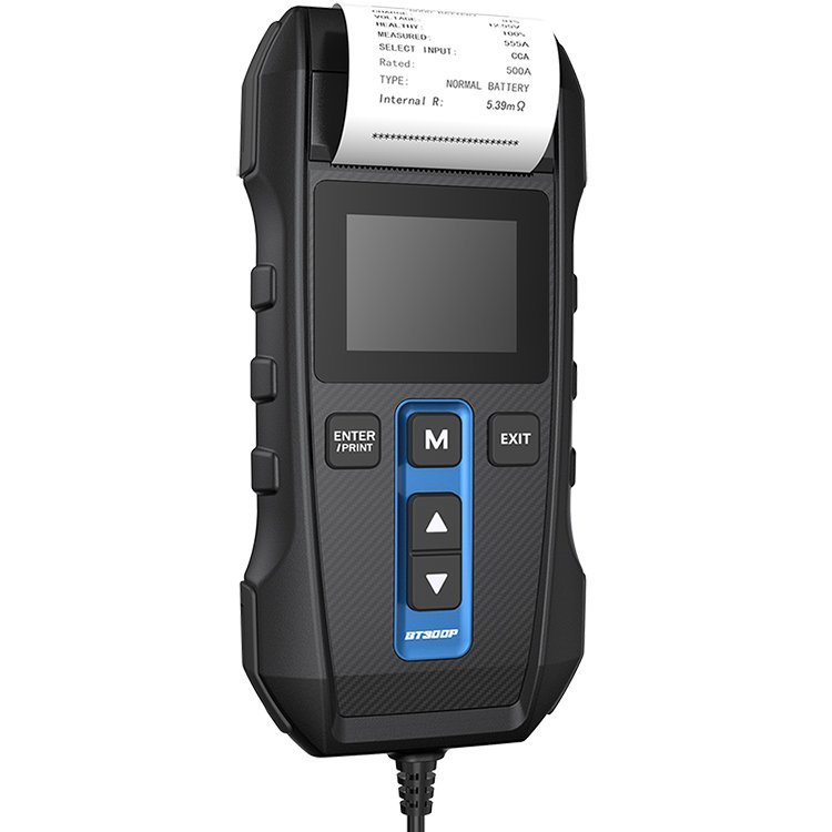 TOPDON BT300P Car Motorcycle Battery System Tester 12V 24V 100 - 2000CCA Cranking Charging Electrical Analyzer