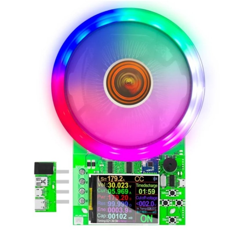 DL24/P 150W/180W 2.4" DC USB Tester Electronic Load 18650 Car Battery Capacity Monitor Discharge Charge Power Meter Checker