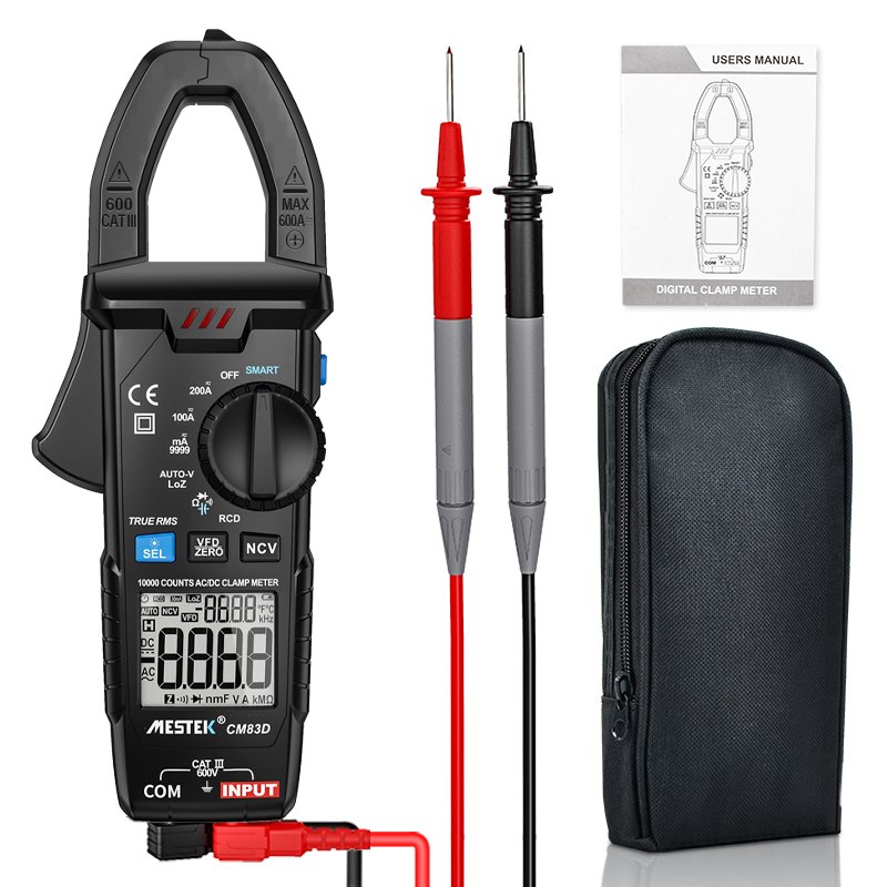 Digital Clamp Meter T-RMS 10000 DC/AC 200A 6mA Ammeter Multimeter Car Current Voltmeter Capacitance Temp Tester CE Clamp Meter