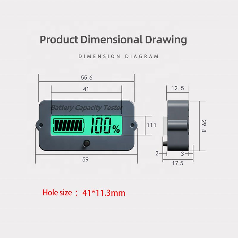 BW-TY02K 80V100A Universal LCD Car Battery monitor Charge discharge battery voltage Capacity Indicator meter tester