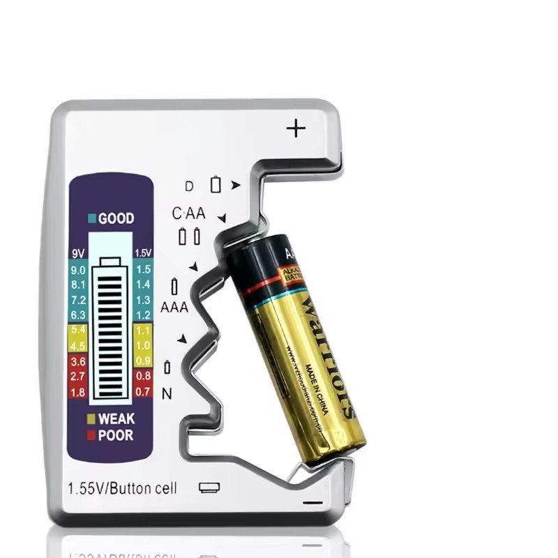 Digital Battery Tester LCD Display AA/AAA/9V/1.5V Coin Cell Battery Capacity Tester Check Load Analyzer Diagnostic Tool