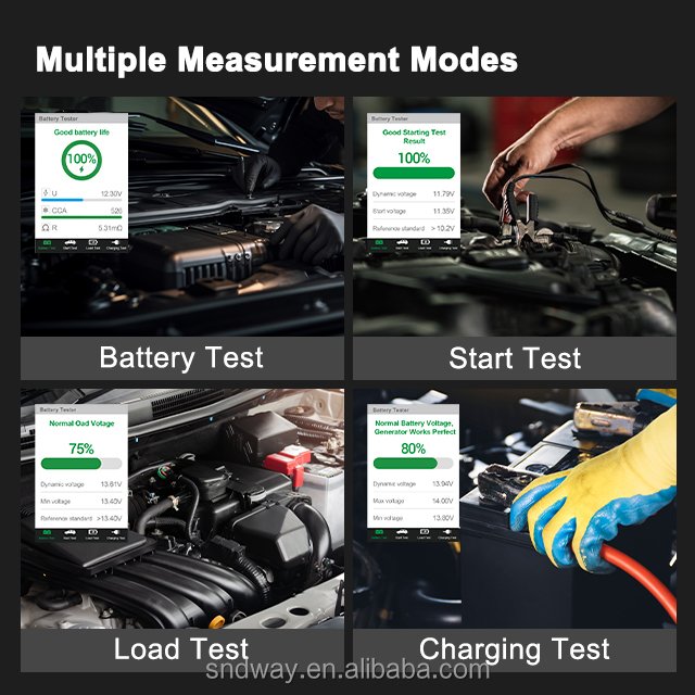 Battery detector industrial tester tools Test 12V/24v Storage Battery Electric Cars discharge current resistance measurement