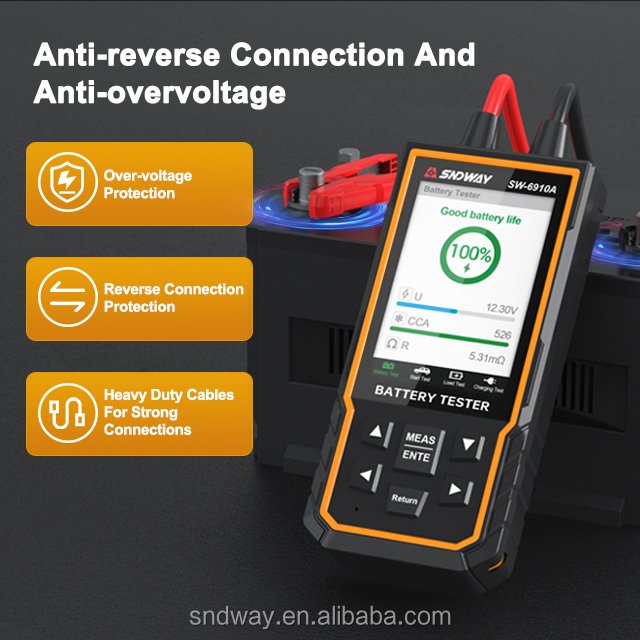 Battery detector industrial tester tools Test 12V/24v Storage Battery Electric Cars discharge current resistance measurement