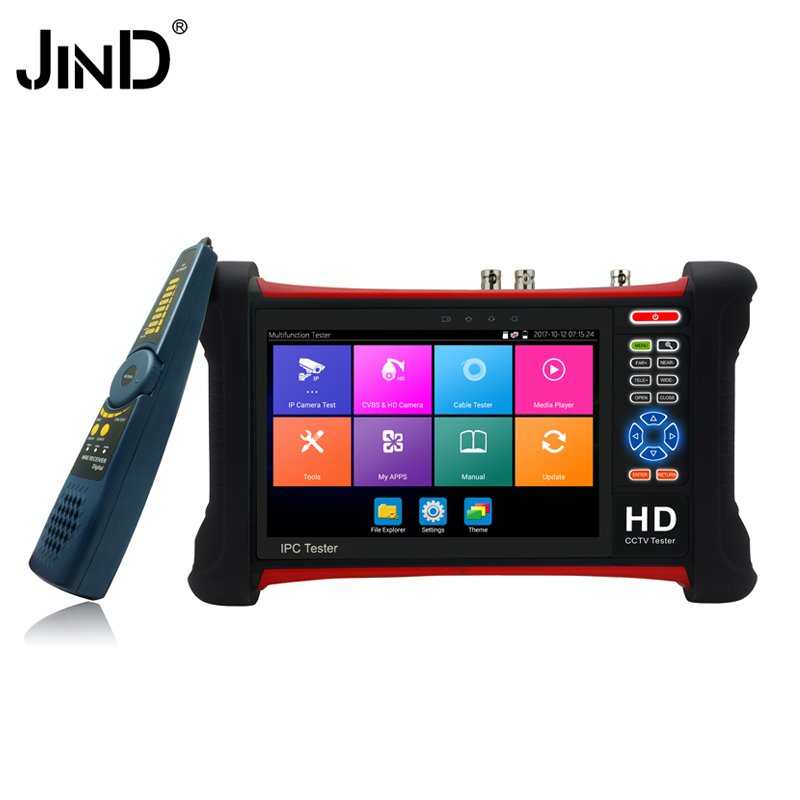 JIND Camera Security Wifi 360degree PTZ Mini Small 4g Sim Card Battery Recharge Cctv Camera With CCTV Tester Monitor 7inch