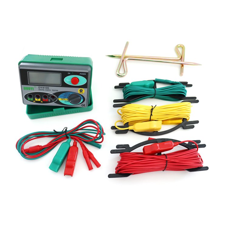 2024 new DUOYI DY4100 Insulation Digital Meter Earth Ground Resistance Ohm Tester 0-2000 Ohm