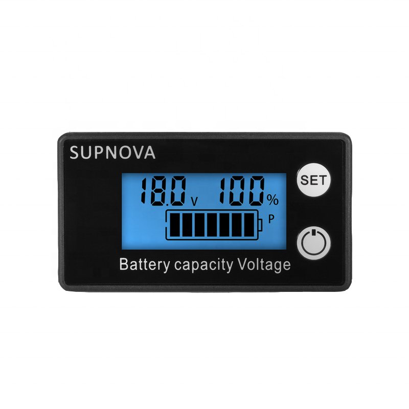 Li-ion Lifepo4 Lead acid Battery Capacity Indicator 12V 24V 36V 48V 60V 72 Display LCD Voltmeter Temperature Meter Tester 6133A