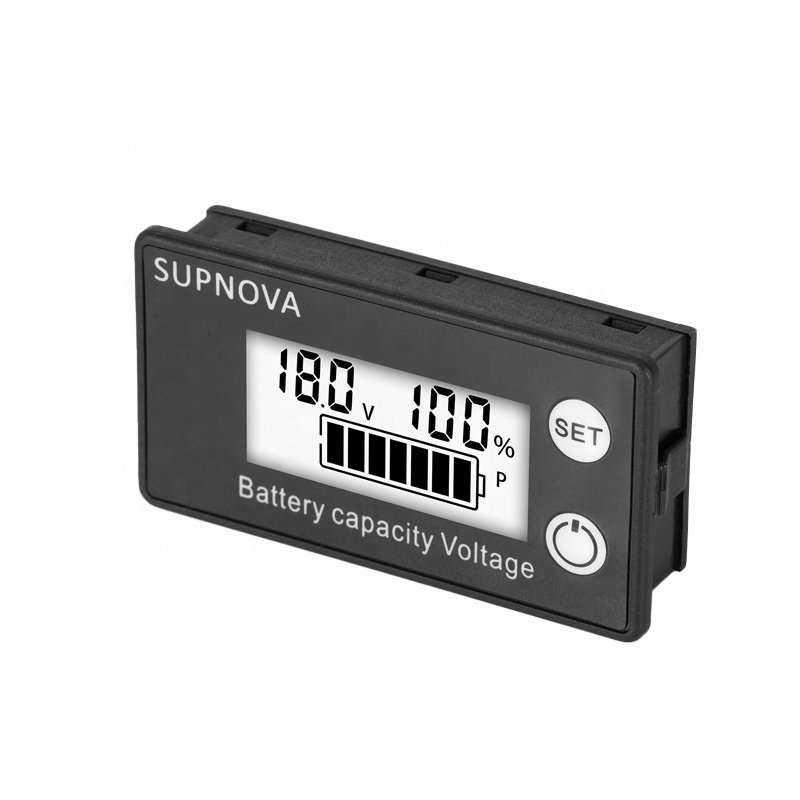 Li-ion Lifepo4 Lead acid Battery Capacity Indicator 12V 24V 36V 48V 60V 72 Display LCD Voltmeter Temperature Meter Tester 6133A