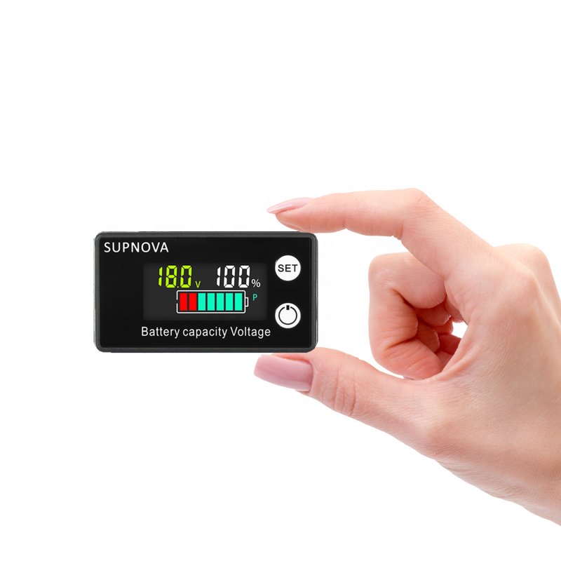 Li-ion Lifepo4 Lead acid Battery Capacity Indicator 12V 24V 36V 48V 60V 72 Display LCD Voltmeter Temperature Meter Tester 6133A
