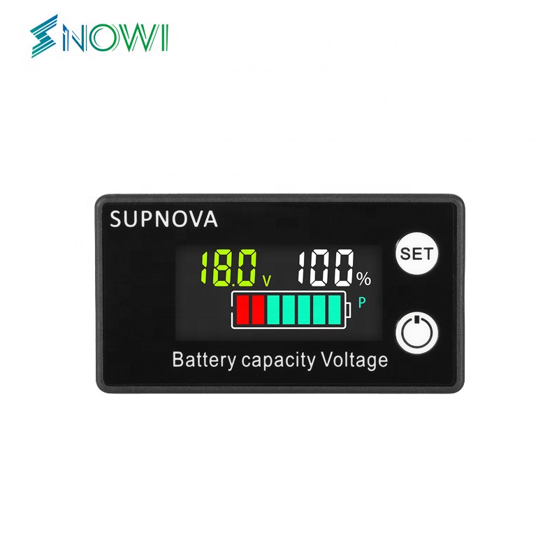 Li-ion Lifepo4 Lead acid Battery Capacity Indicator 12V 24V 36V 48V 60V 72 Display LCD Voltmeter Temperature Meter Tester 6133A