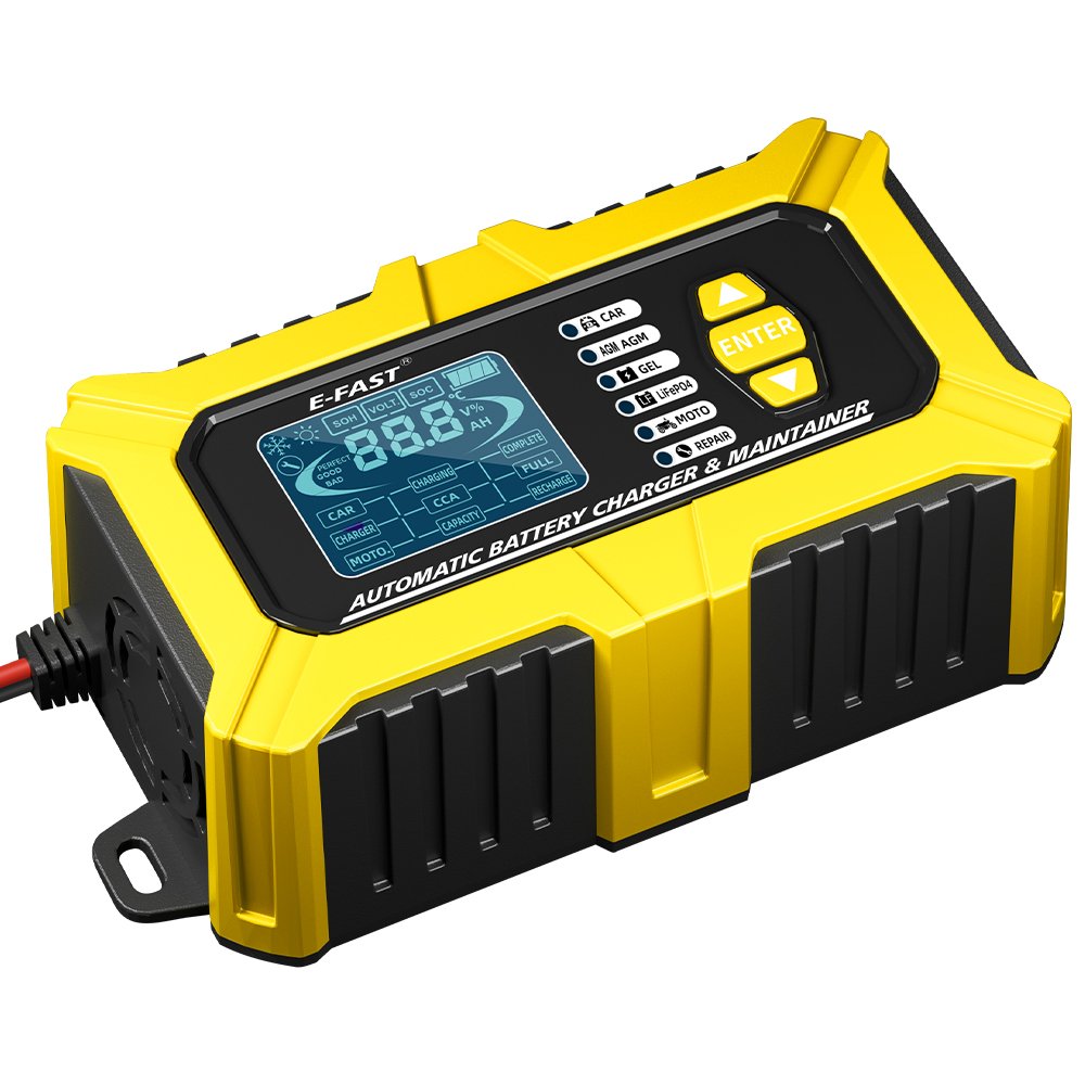 12V 6A electric vehicle truck lifepo4 battery charger agm gel battery tester charger 12v automatic lead acid battery tester