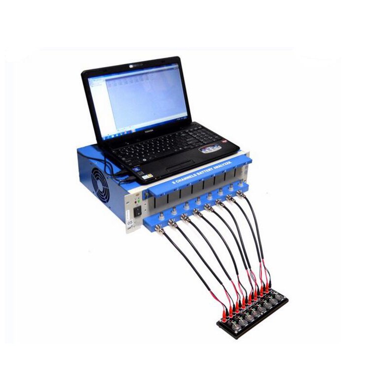 8 Channel Lithium Ion Battery Analyzer Tester Equipment With Software And Laptop
