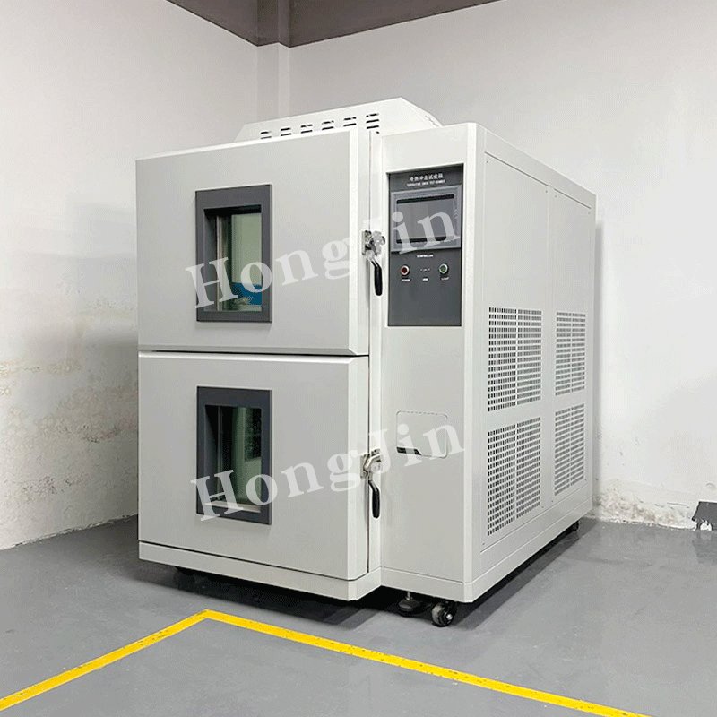 Hongjin 2 Zone Temperature Heat Cold Test Equipment High And Low Temperature Environment Test Chamber Thermal Shock Test Chamber