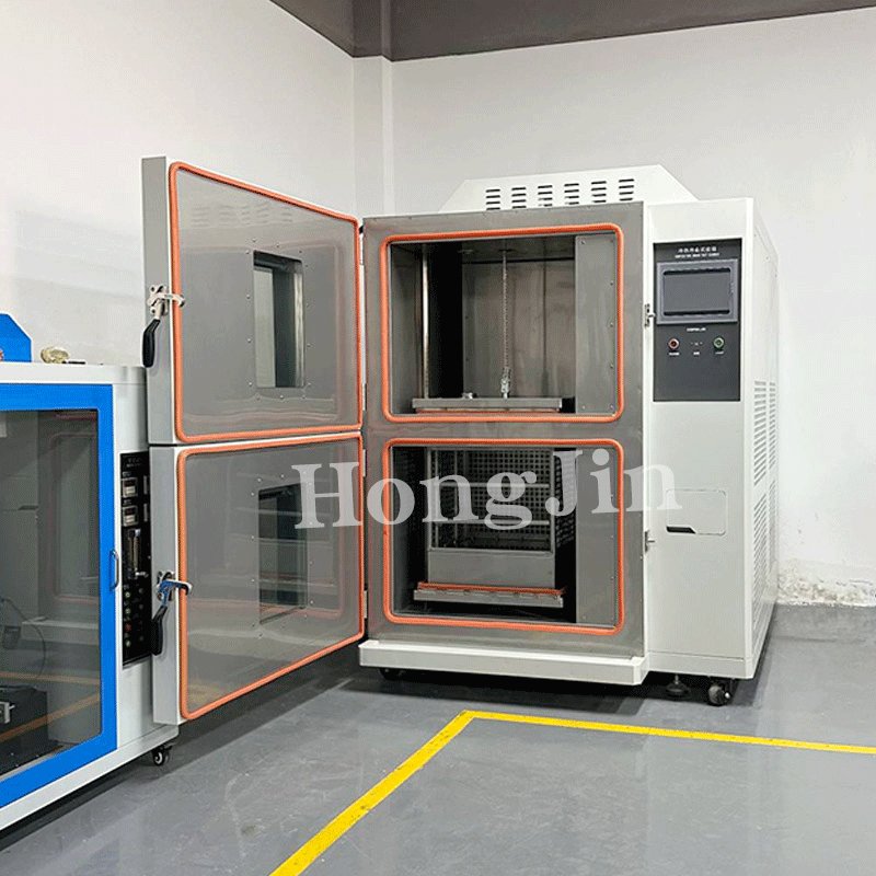 Hongjin 2 Zone Temperature Heat Cold Test Equipment High And Low Temperature Environment Test Chamber Thermal Shock Test Chamber