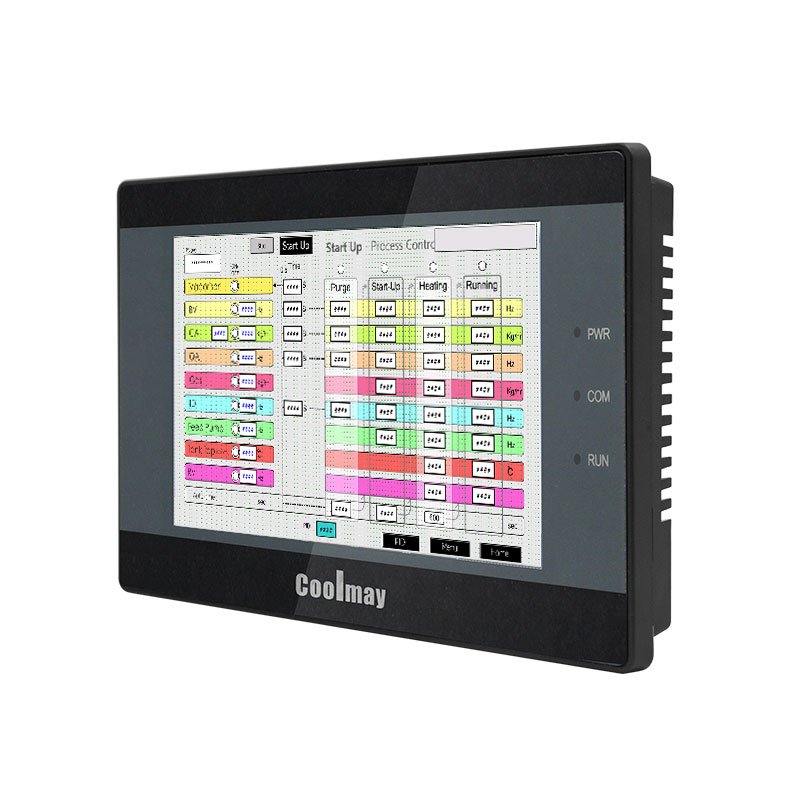 Coolmay HMI/PLC all-in-one stepper motor speed industrial PLC Programmable Logic controller for Automatic packaging machine