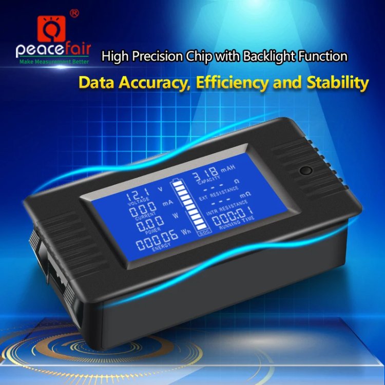 PZEM-015 0-200V 0-300A Digital Ammeter Voltmeter Wattmeter Energy Meter Car Battery Capacity Tester 50A 100A 200A 300A shunt