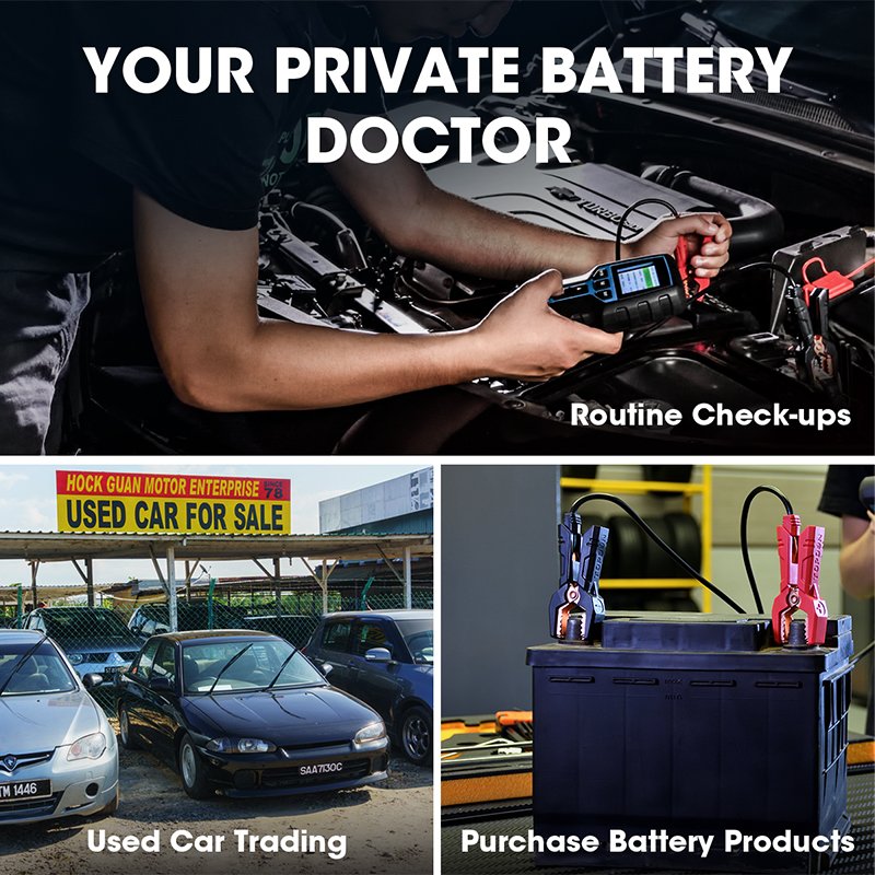 TOPDON BT200 Shenzhen Professional Portable Battery Tester Analyzer High Quality Car And Inverter Byke Battery Tester