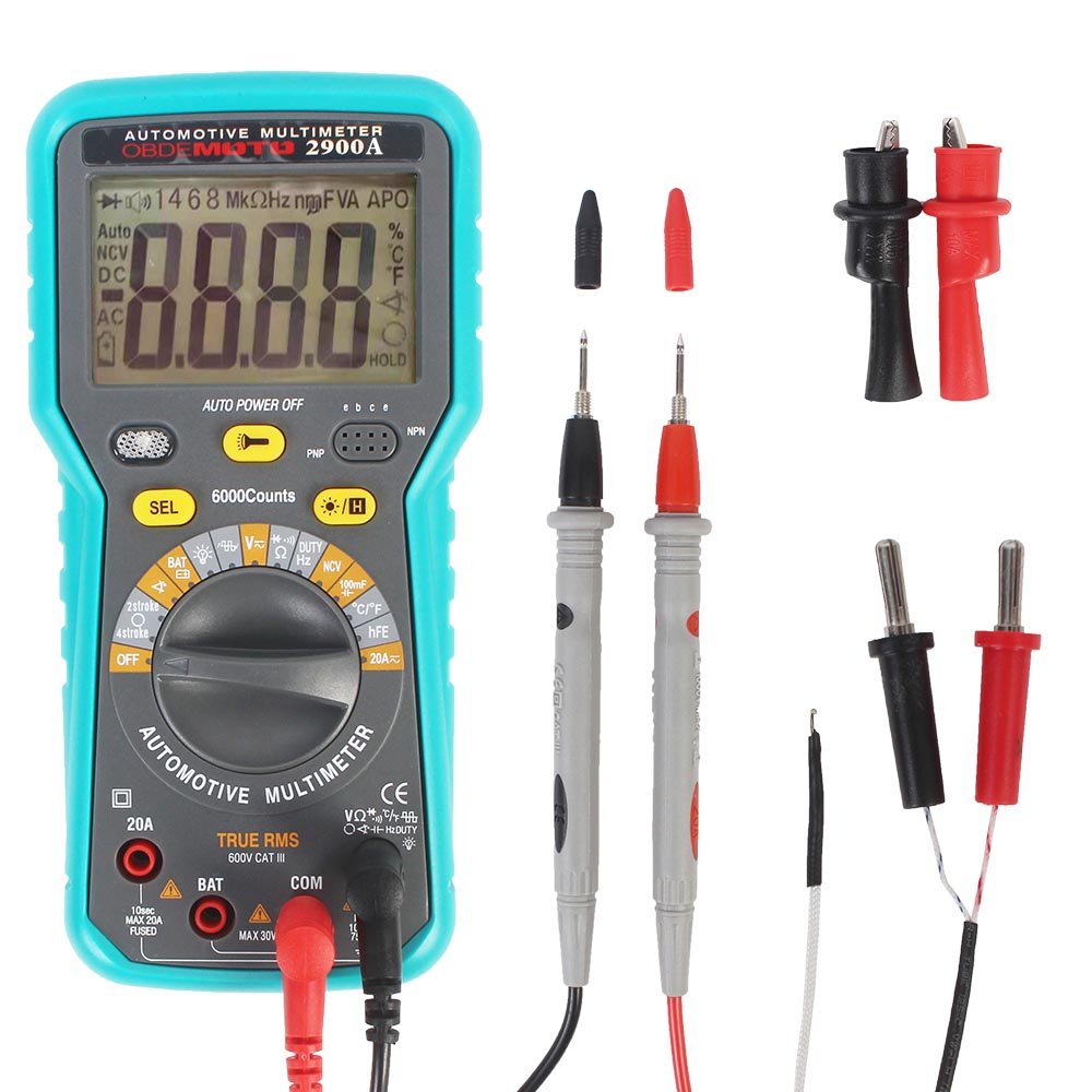 Digital Multimeter with Case, DC AC Voltmeter, Ohm Volt Amp Test Meter and Continuity Test Diode Voltage Tester for Household