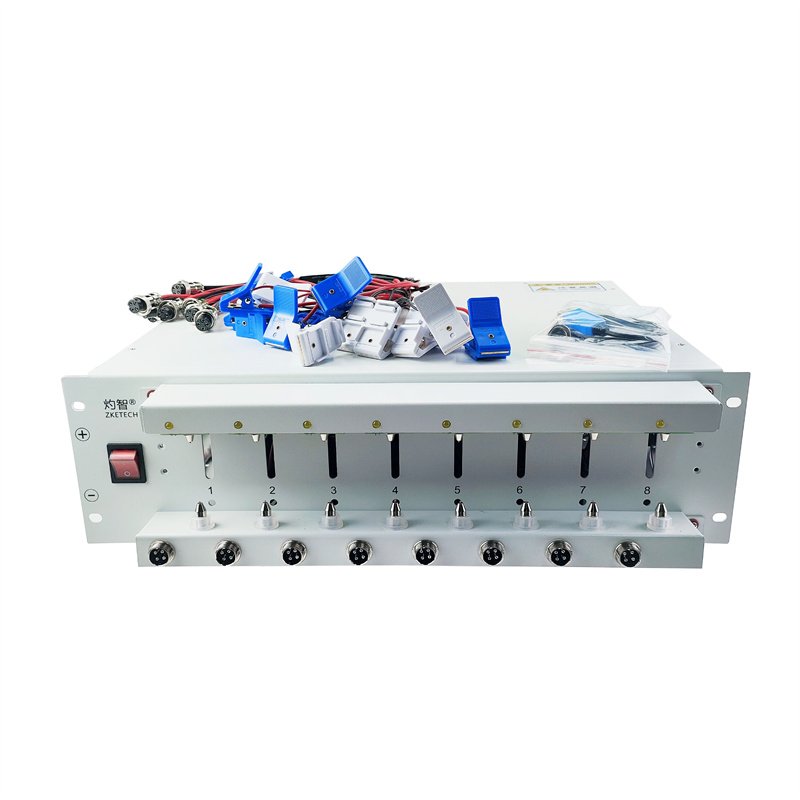 Zketech EBC-X 8-channel cell tester 10A charge li ion lifepo4 prismatic cell 10a discharge lithium battery tester EBC-X0510A