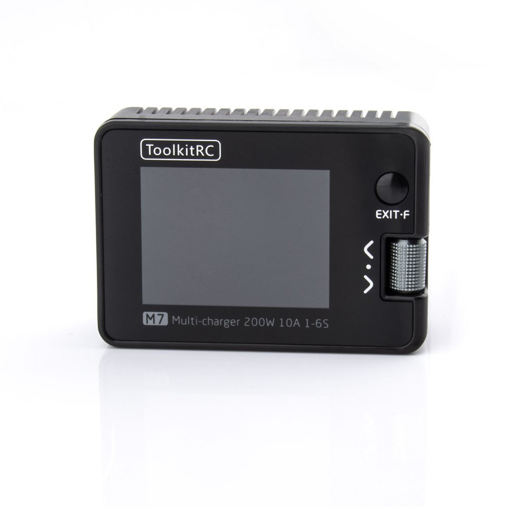 ToolkitRC M7 200W 10A DC Balance Charger Discharger for 1-6S Lipo Battery with With Voltage Servo Checker ESC Tester Receiver Si