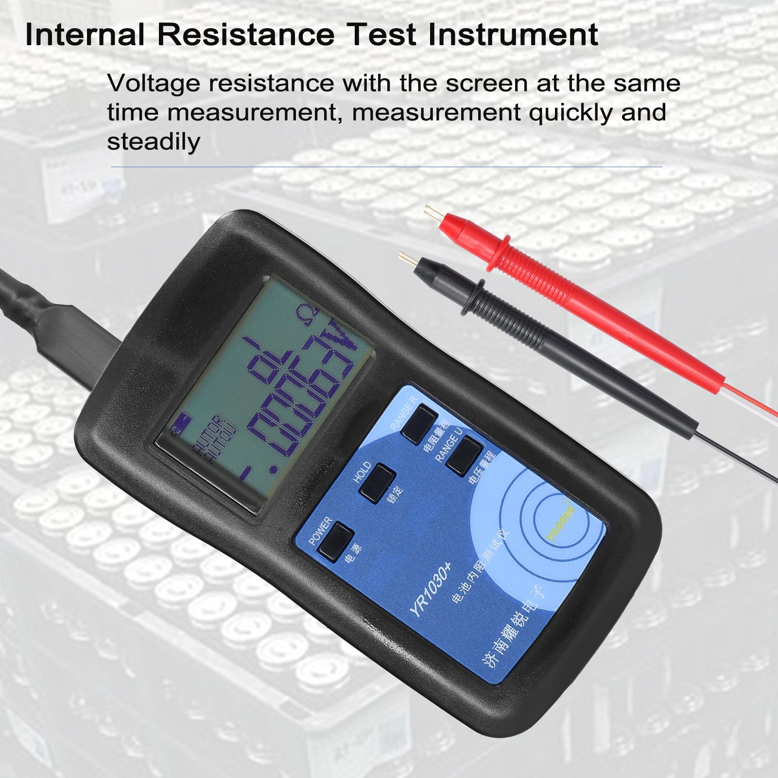 YR1030 Battery Resistance Tester Lifepo4 Li Ion Battery Testers Battery Internal Resistance Tester