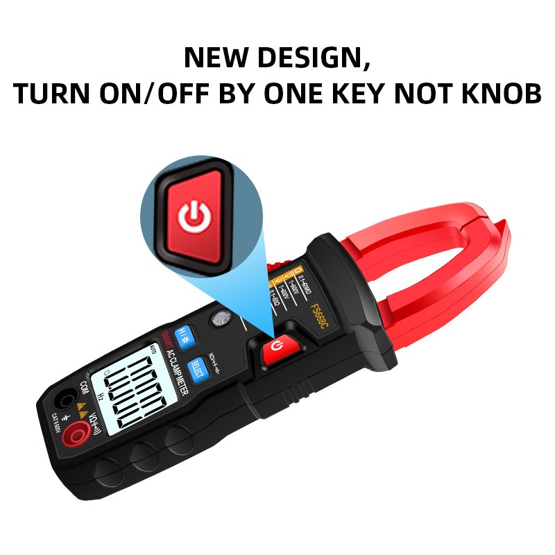 Auto-Ranging NCV Digital Multimeter Amp Volt Clamp Meter Voltage Tester with Ohm, Capacitance, Diode and Resistance