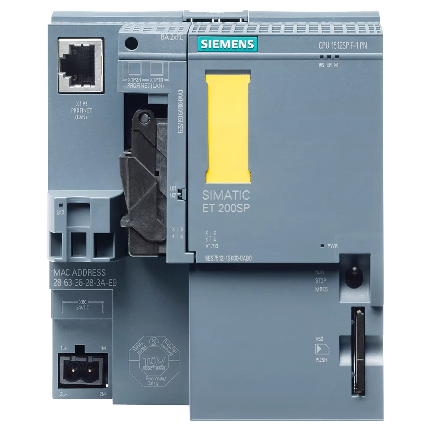 PLC Simatic Et 200sp Central Processing Unit 6ES7512-1SK01-0AB0