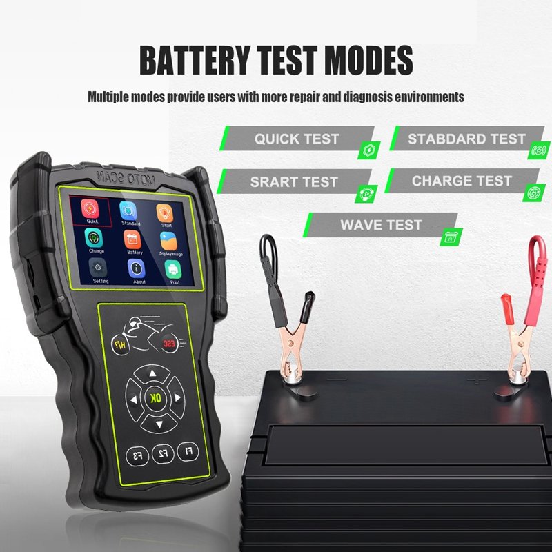 2023 M100 Pro D87 D88 Function Motorcycle Diagnostic Tool Muti-language 12V Battery Tester Full Version Motorcycle scanner